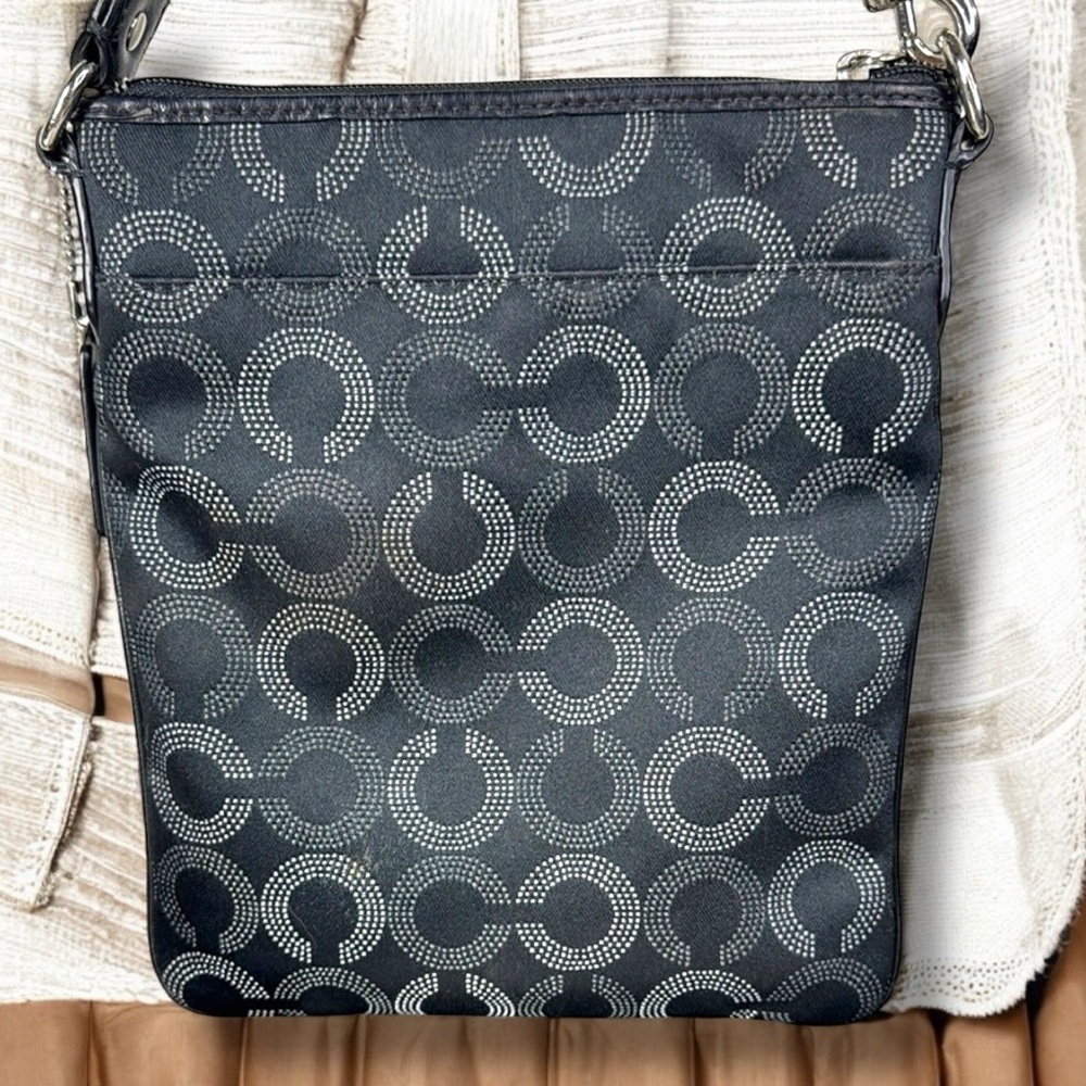 💛SOLD💛 Coach Madison Dotted Op Art Swingpack Crossbody with Wallet Set - Picture 3 of 16